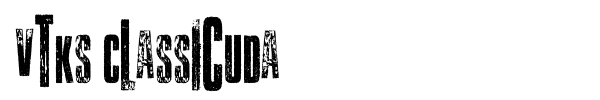 Vtks Classicuda font preview
